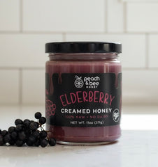 Elderberry Creamed Honey- 11 oz