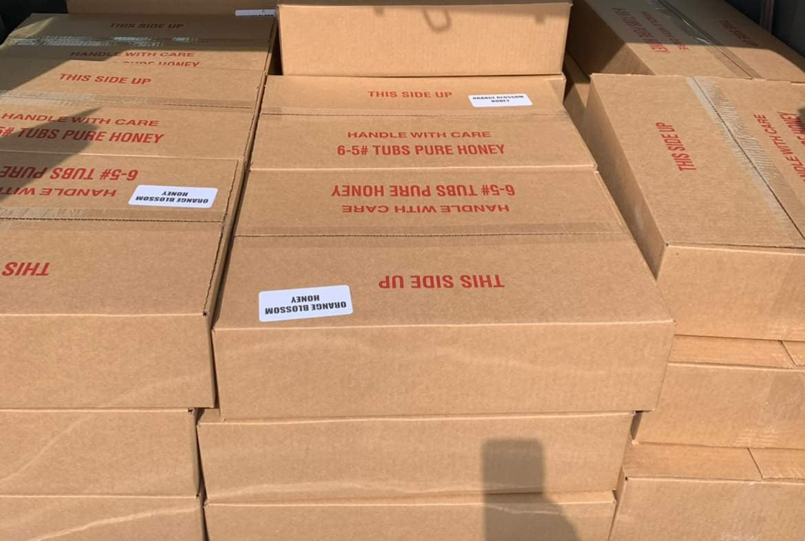 Case of Orange Honey- 30 lbs