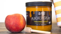 Peaches & Cream Creamed Honey- 23 oz