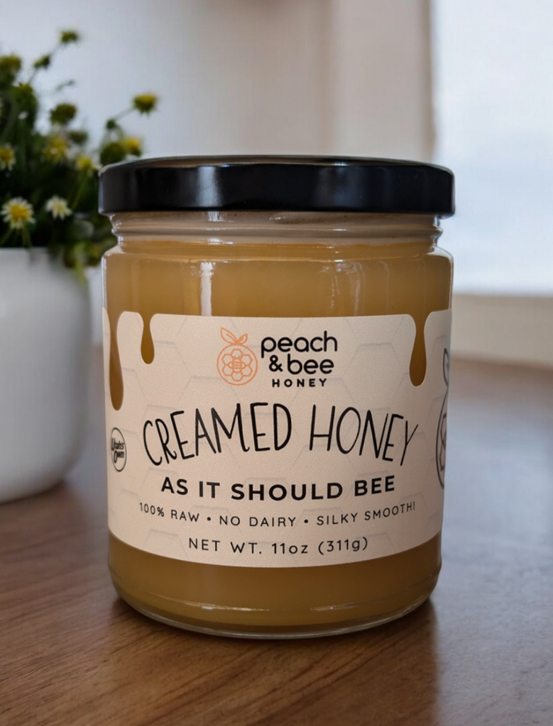 Classic Creamed Honey-As It Should Bee 11 oz – Peach And Bee Honey Classic Creamed Honey-As It Should Bee 11 oz – Peach And Bee Honey