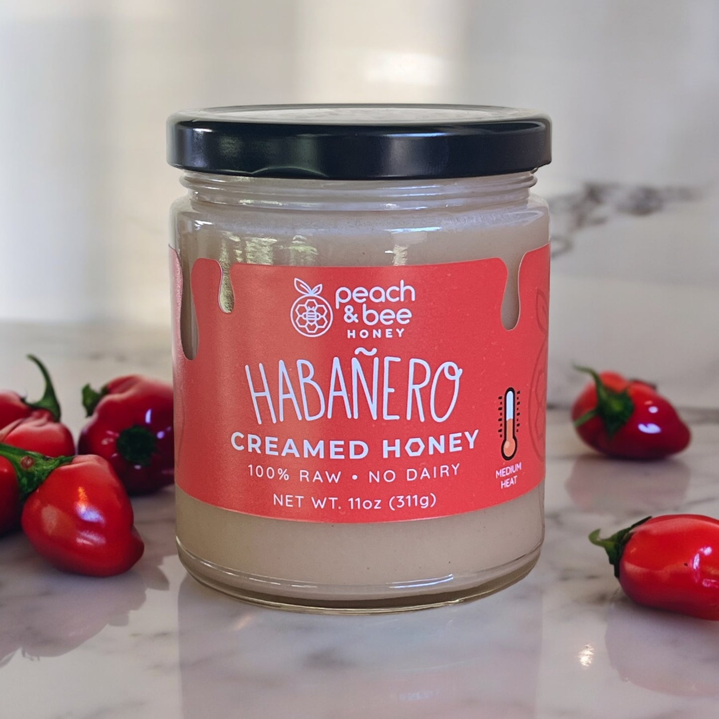 Habanero Creamed honey- 11 oz