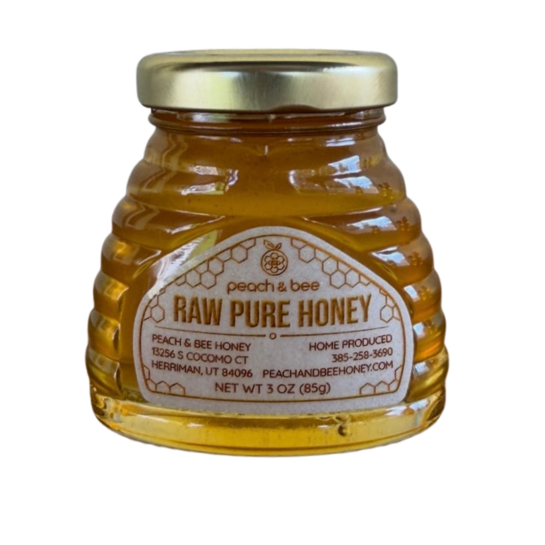 Beehive Glass Jar, 3 oz